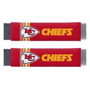 🏈🆕 KANSAS CITY CHIEFS RALLY SEATBELT PADS - 2 PACK - UNISEX